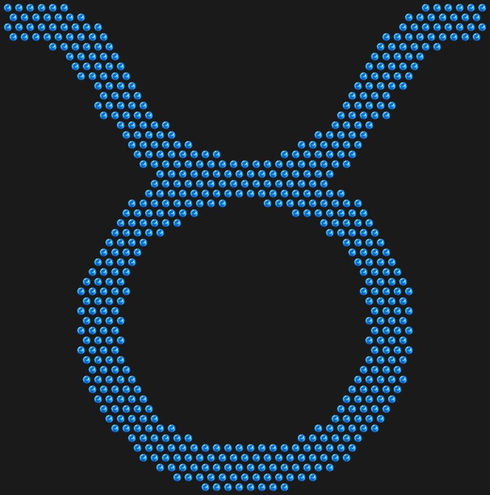 Трафарет Знак зодиака Телец — RHT_ZODIACTAURUS1_SS10_LT_SAPPHIRE