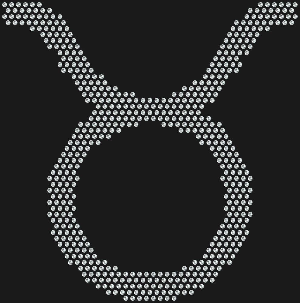 Трафарет Знак зодиака Телец — RHT_ZODIACTAURUS1_SS12_CRYSTAL_CLEAR