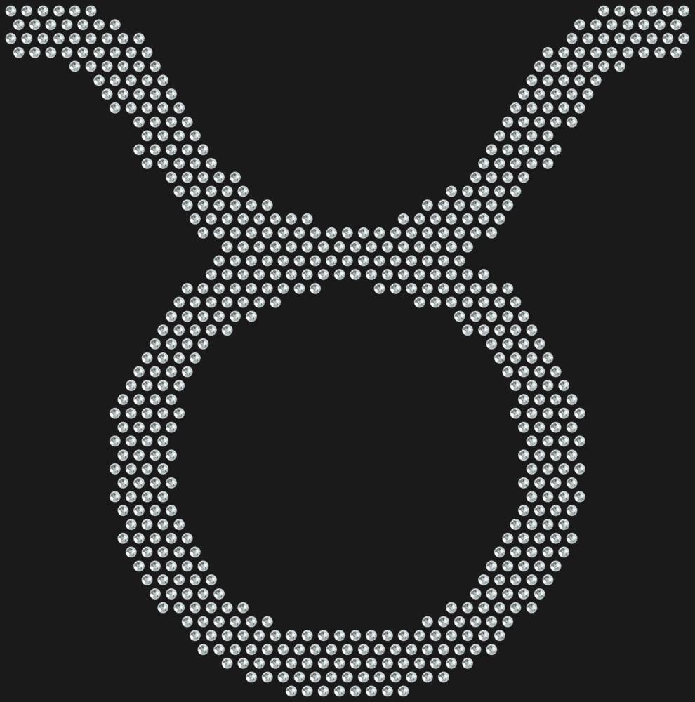 Трафарет Знак зодиака Телец — RHT_ZODIACTAURUS1_SS16_CRYSTAL_CLEAR
