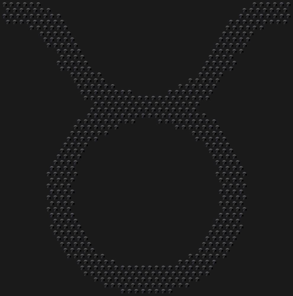 Трафарет Знак зодиака Телец — RHT_ZODIACTAURUS1_SS16_JET_BLACK