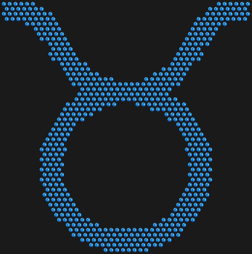Трафарет Знак зодиака Телец — RHT_ZODIACTAURUS1_SS16_LT_SAPPHIRE