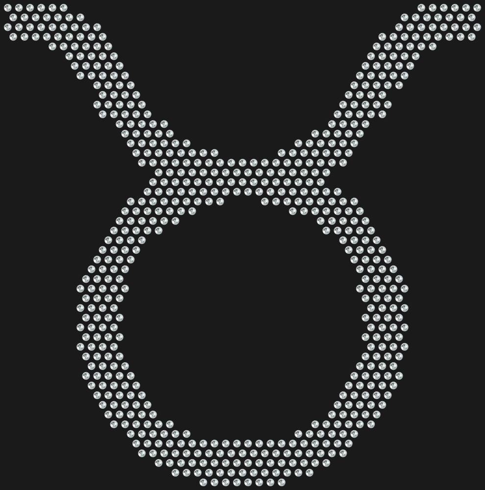 Трафарет Знак зодиака Телец — RHT_ZODIACTAURUS1_SS20_CRYSTAL_CLEAR