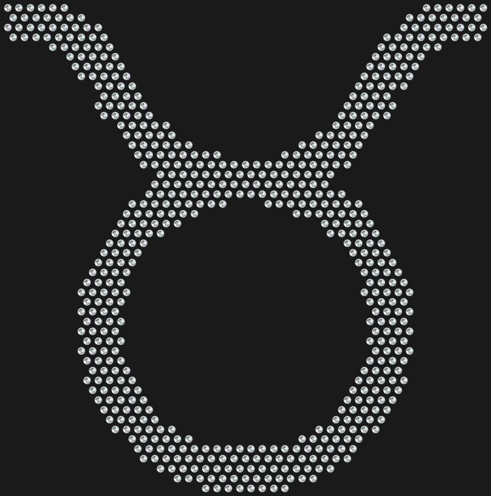 Трафарет Знак зодиака Телец — RHT_ZODIACTAURUS1_SS6_CRYSTAL_CLEAR