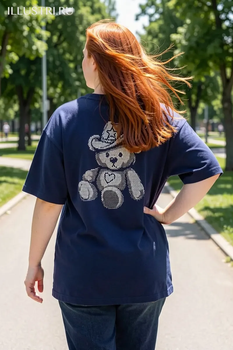 Визуализация Медвежонок в ковбойской шляпе