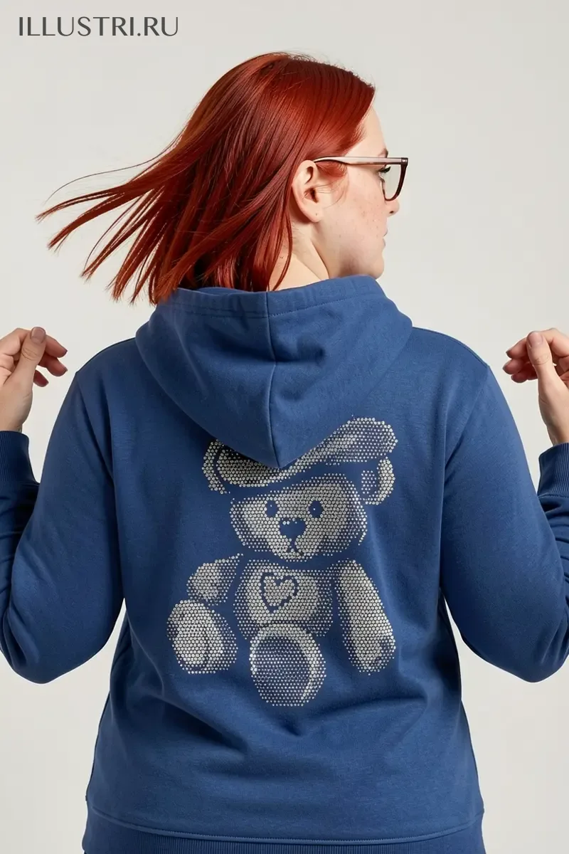 Визуализация Медвежонок в ковбойской шляпе