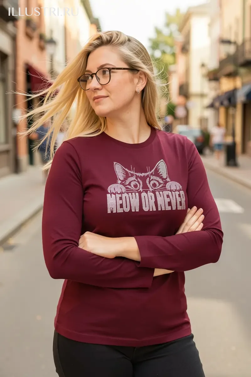 Визуализация Надпись - "MEOW OR NEVER"