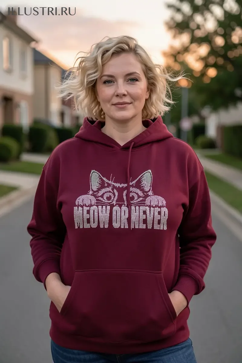 Визуализация Надпись - "MEOW OR NEVER"