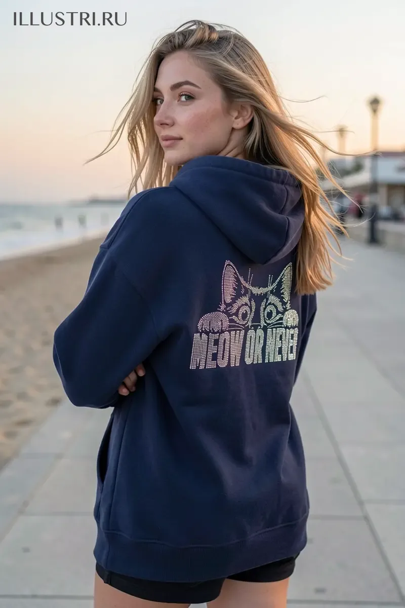 Визуализация Надпись - "MEOW OR NEVER"