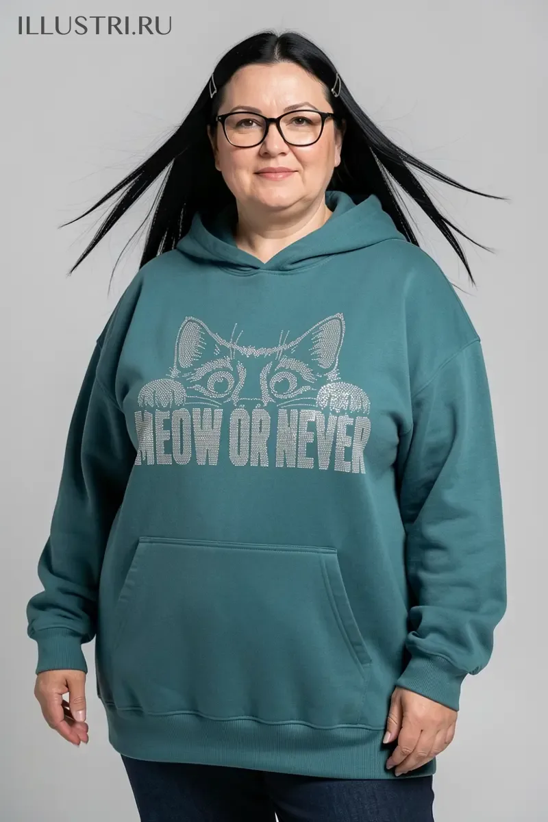 Визуализация Надпись - "MEOW OR NEVER"