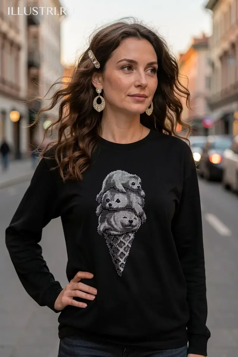 Визуализация Рожок с нерпами