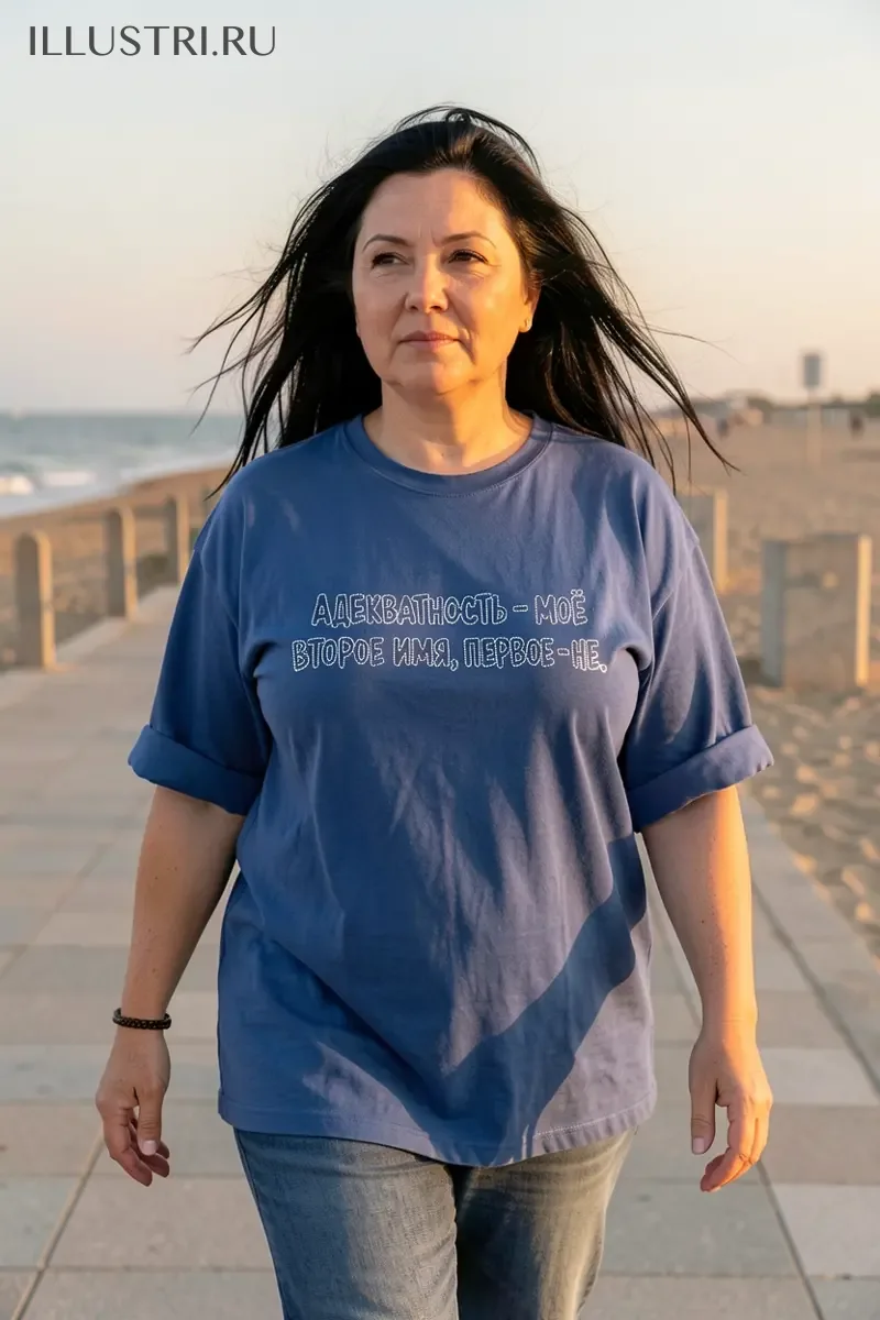 Визуализация Надпись - "Адекватность - мое второе имя"