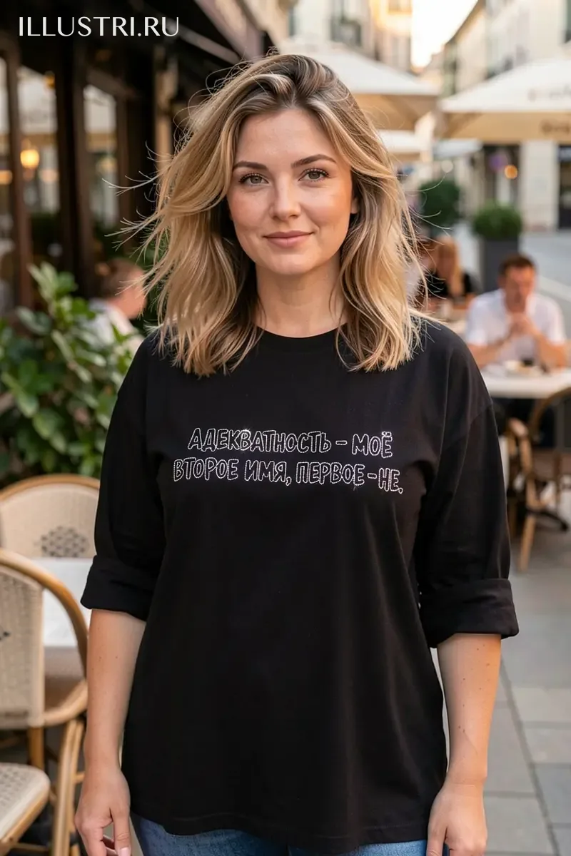 Визуализация Надпись - "Адекватность - мое второе имя"