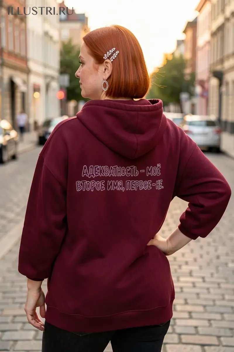 Визуализация Надпись - "Адекватность - мое второе имя"