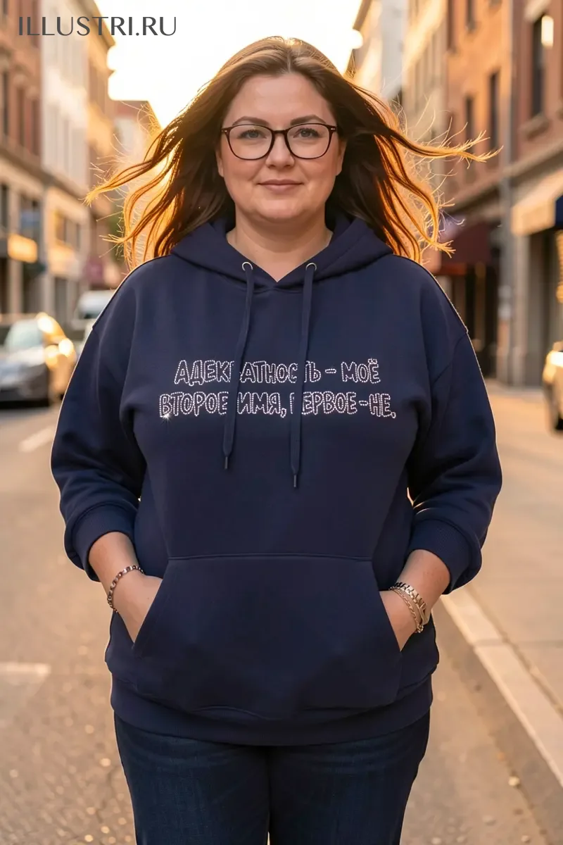 Визуализация Надпись - "Адекватность - мое второе имя"