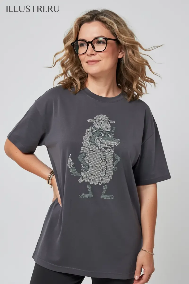 Визуализация Волк в овечьей шкуре