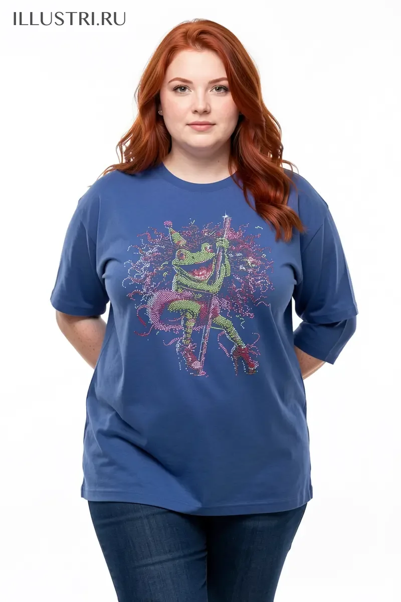 Визуализация Жаба на шесте цвет