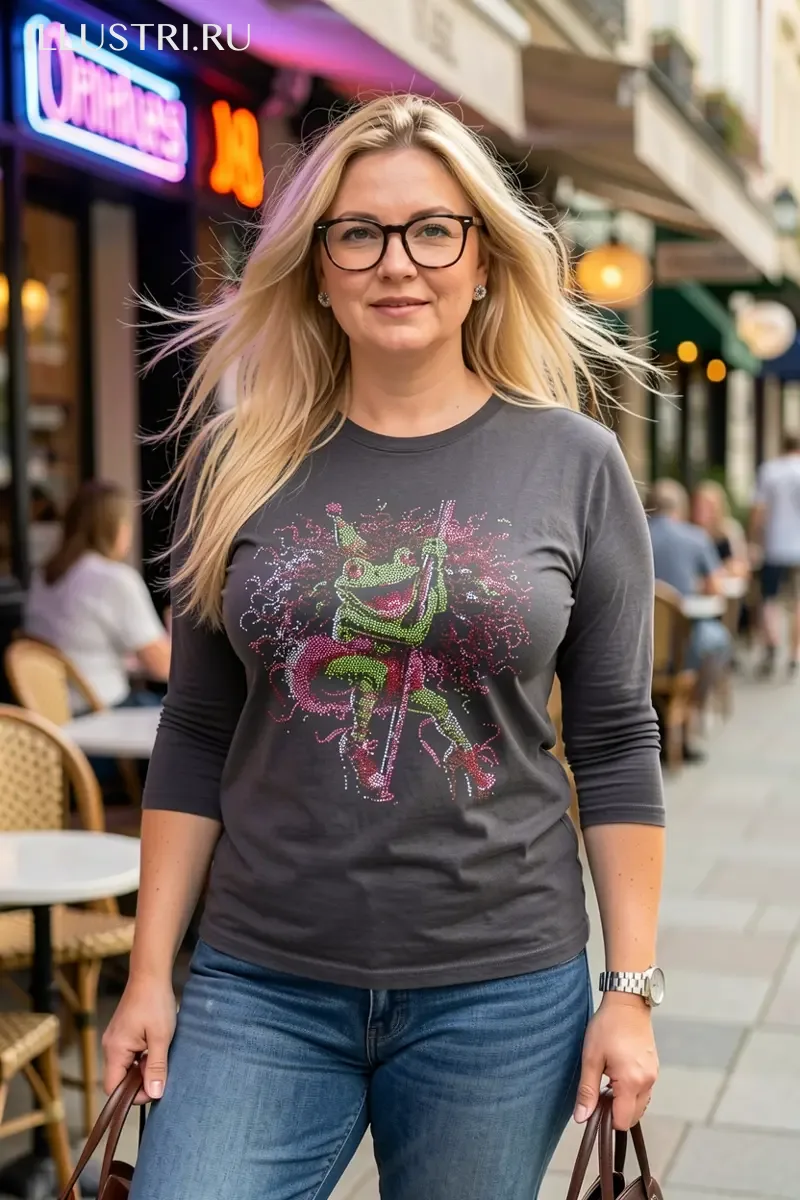 Визуализация Жаба на шесте цвет