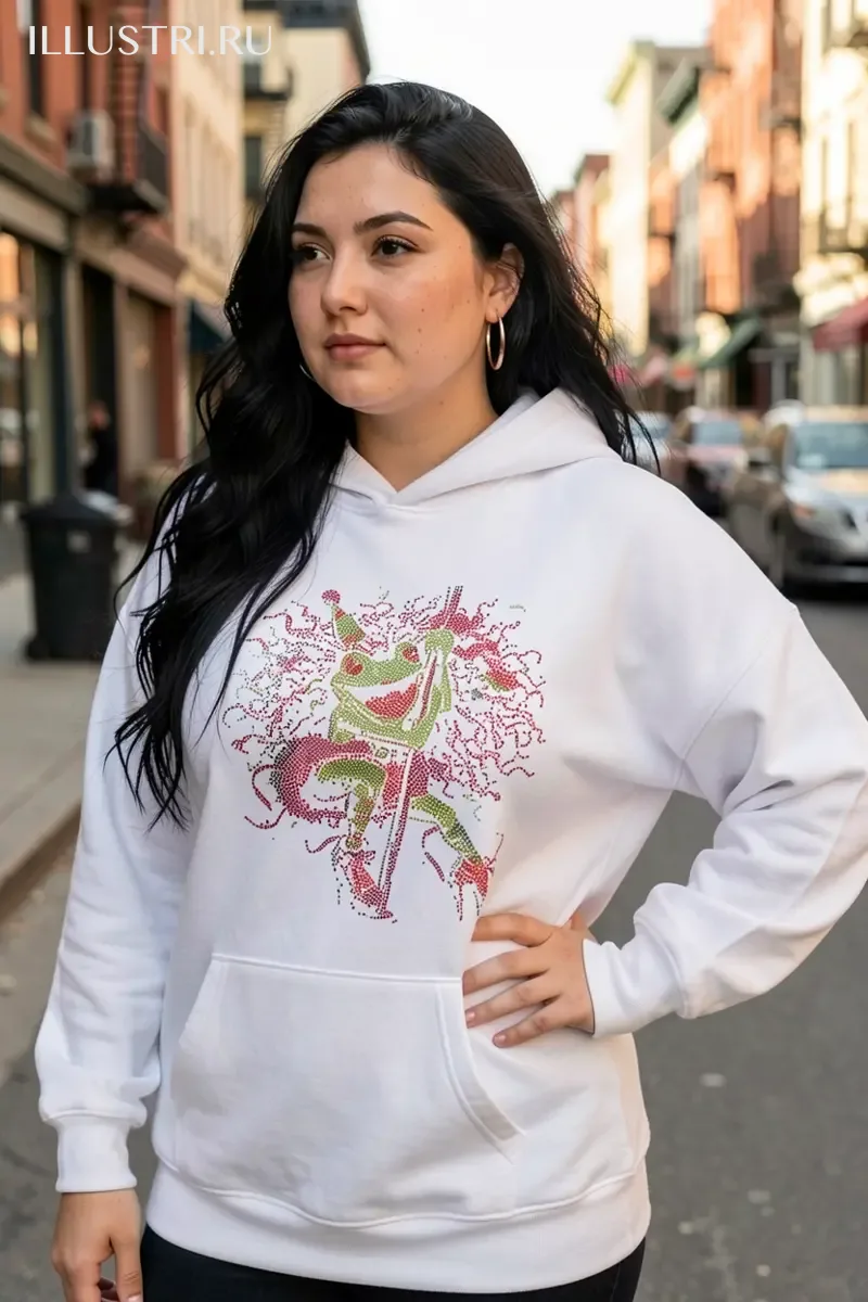 Визуализация Жаба на шесте цвет