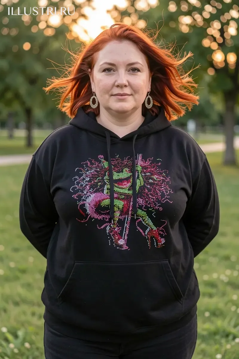 Визуализация Жаба на шесте цвет