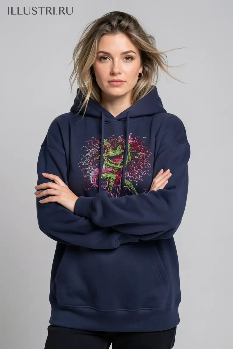 Визуализация Жаба на шесте цвет