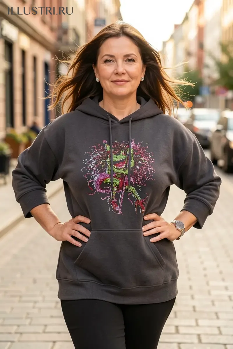 Визуализация Жаба на шесте цвет