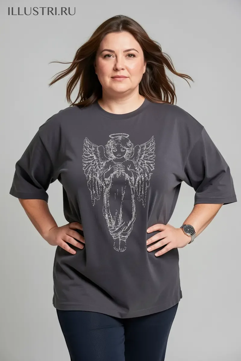 Визуализация Ангел с крестиком