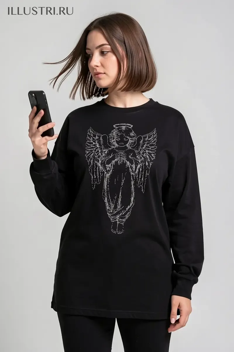 Визуализация Ангел с крестиком