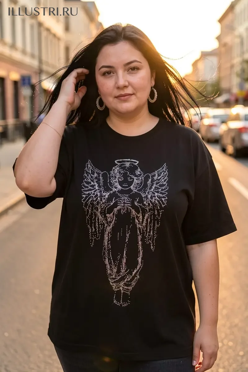 Визуализация Ангел с крестиком