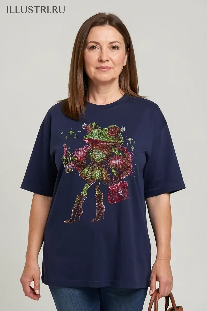 Визуализация Жаба с шампанским