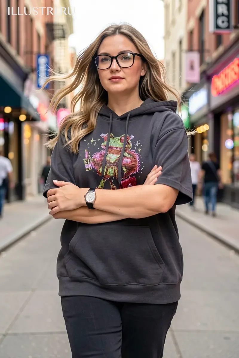 Визуализация Жаба с шампанским