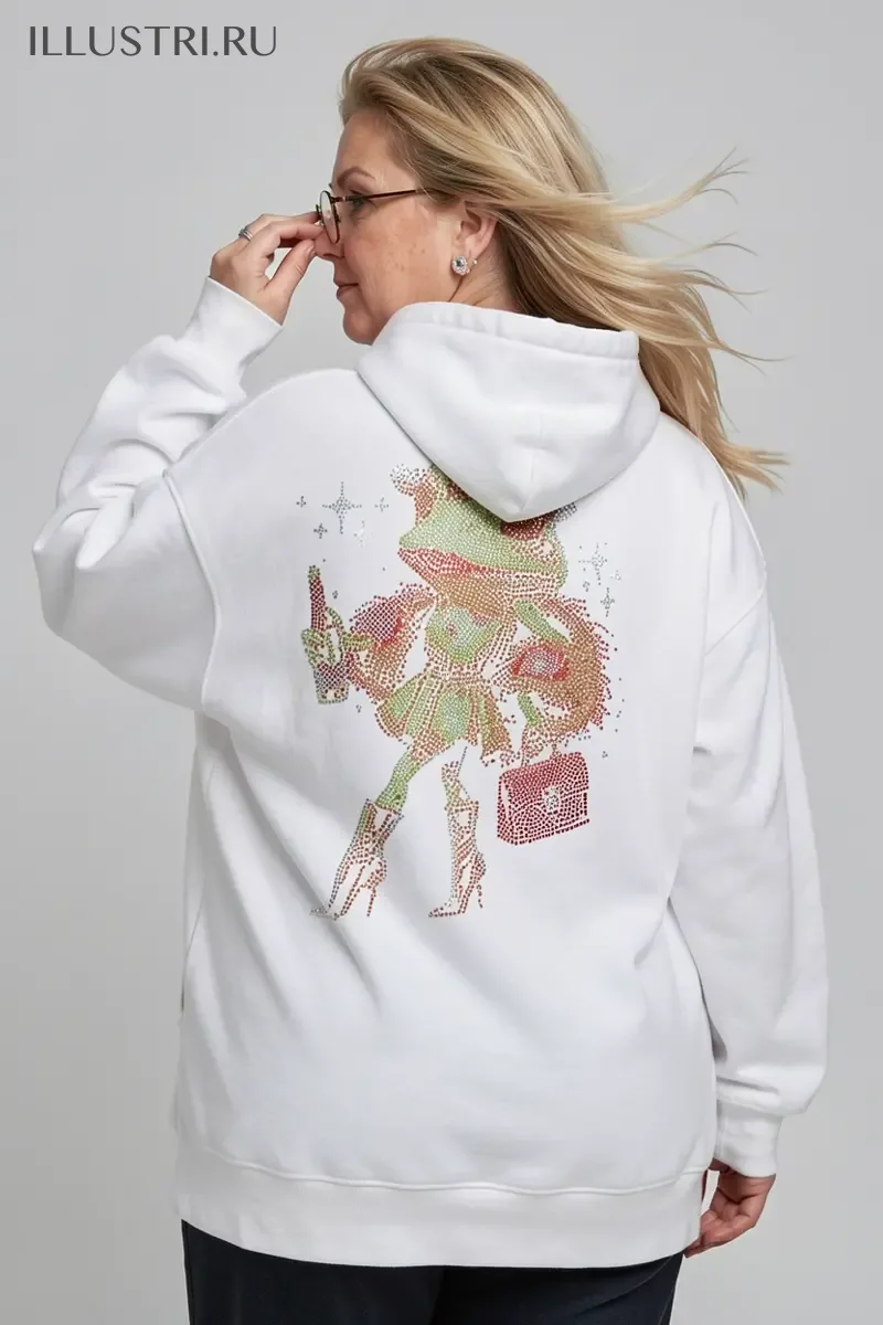 Визуализация Жаба с шампанским