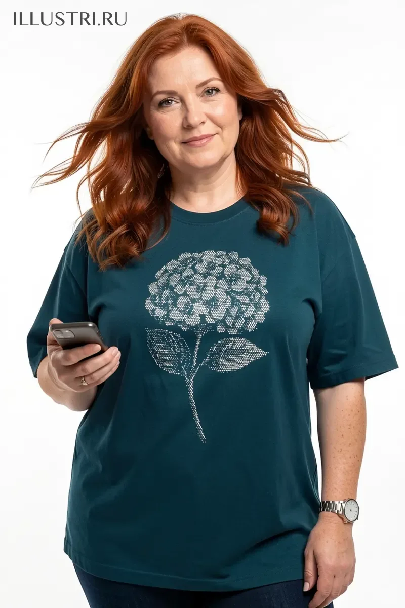 Визуализация Гортензия