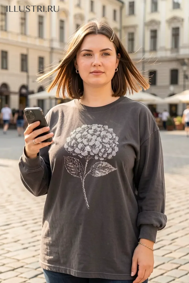 Визуализация Гортензия