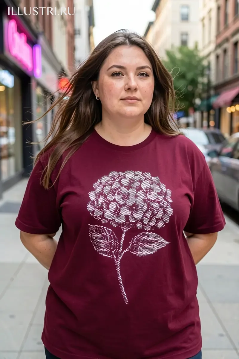 Визуализация Гортензия