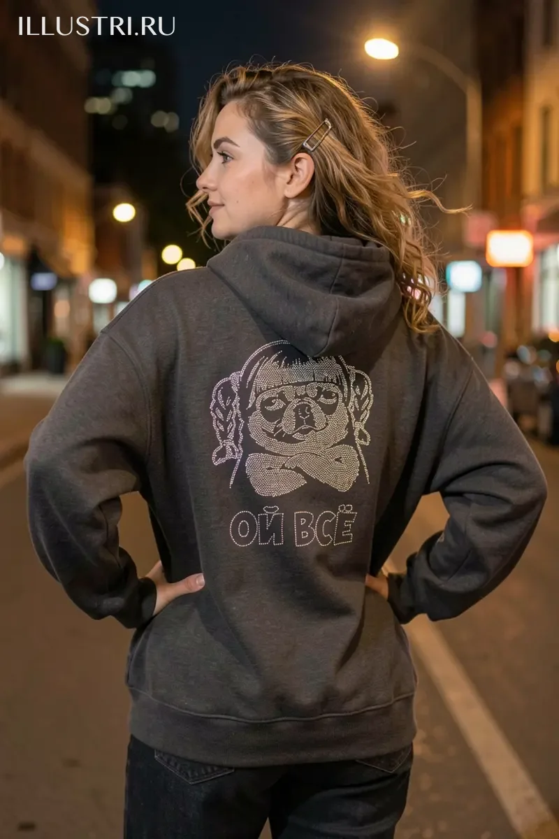 Визуализация Собачка с косичками