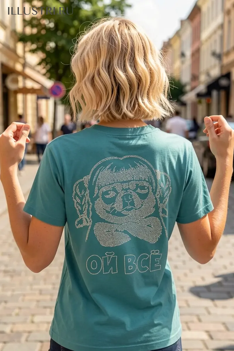 Визуализация Собачка с косичками