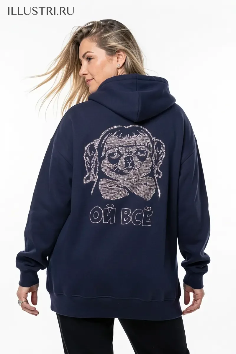 Визуализация Собачка с косичками