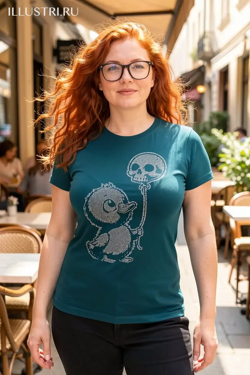 Визуализация Утенок с шариком