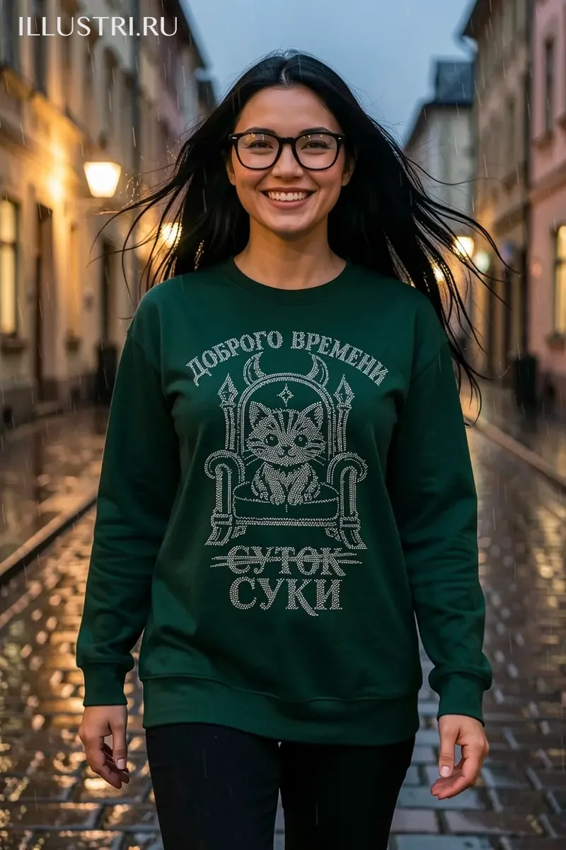 Визуализация Котенок на троне