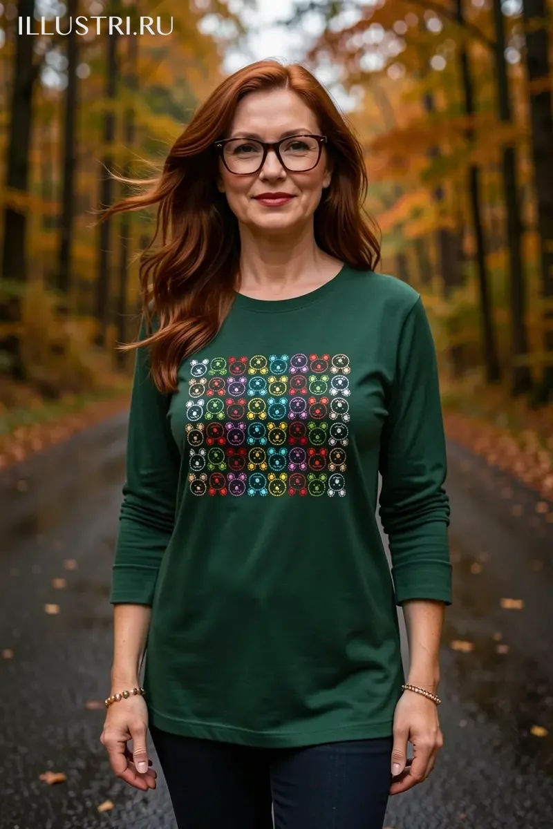 Визуализация Паттерн мишки цветной