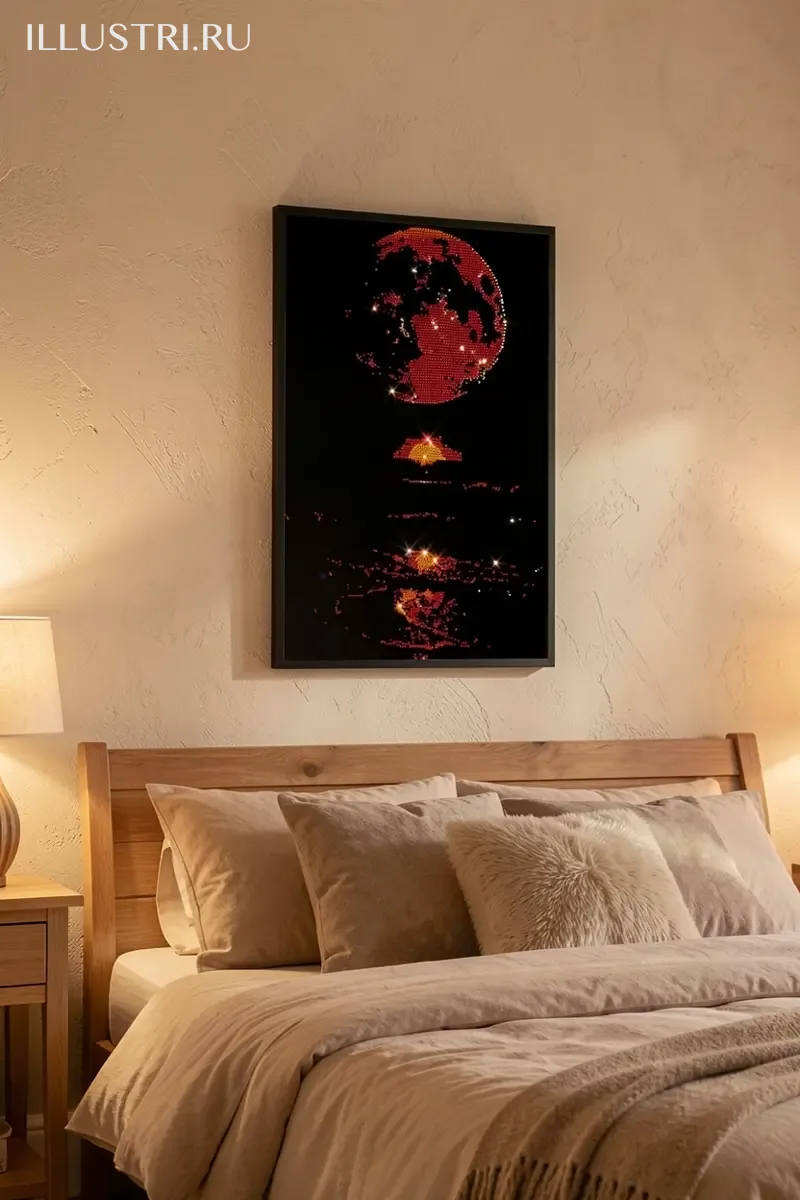 Визуализация Лунная дорожка цвет