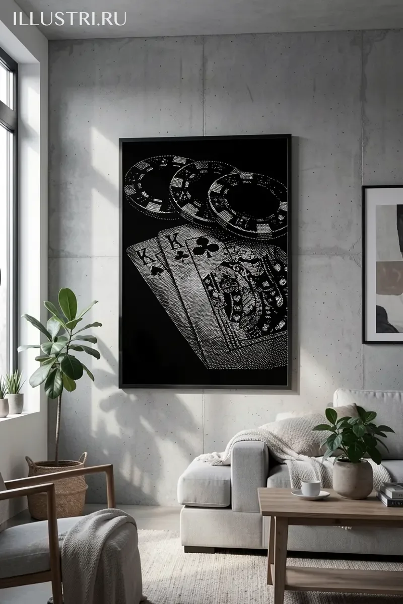 Визуализация Карты с фишками