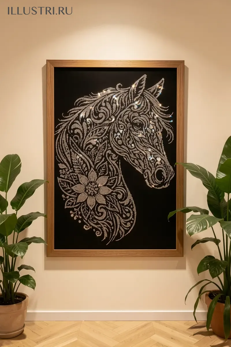 Визуализация Лошадь-мандала