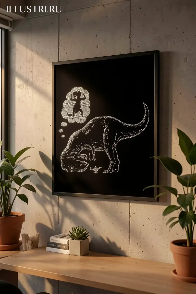 Визуализация Мечты  Тиранозавра