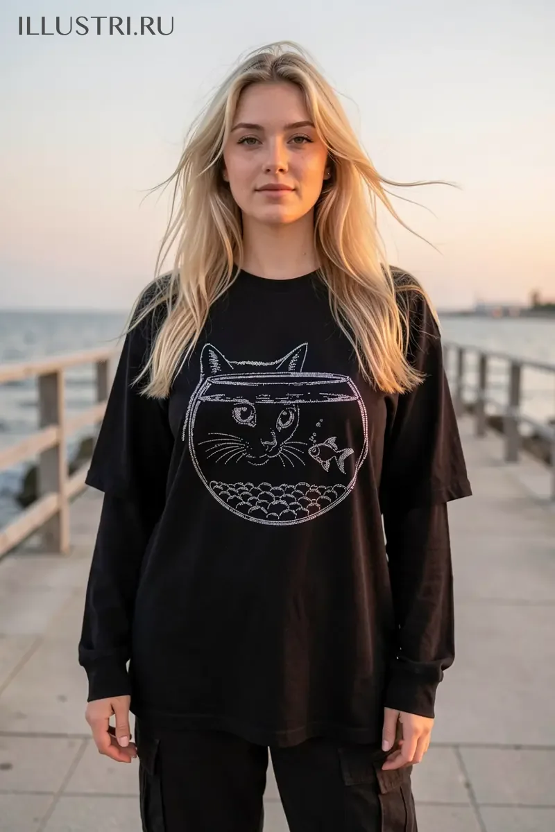 Визуализация Котик и аквариум