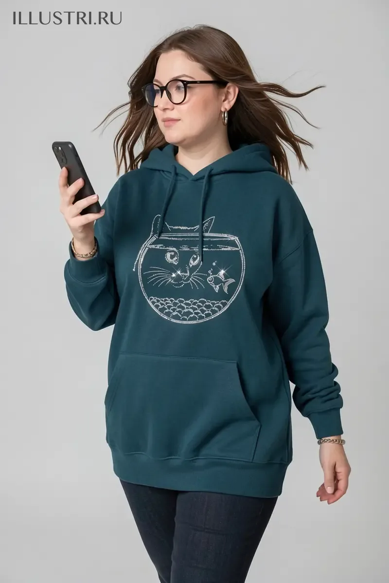 Визуализация Котик и аквариум