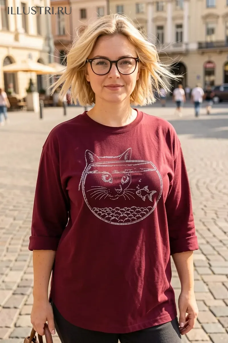 Визуализация Котик и аквариум