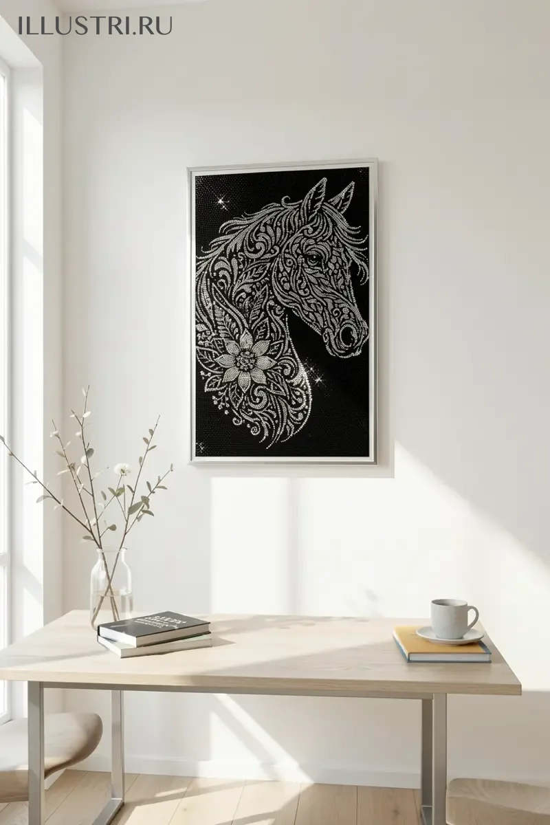 Визуализация Лошадь-мандала