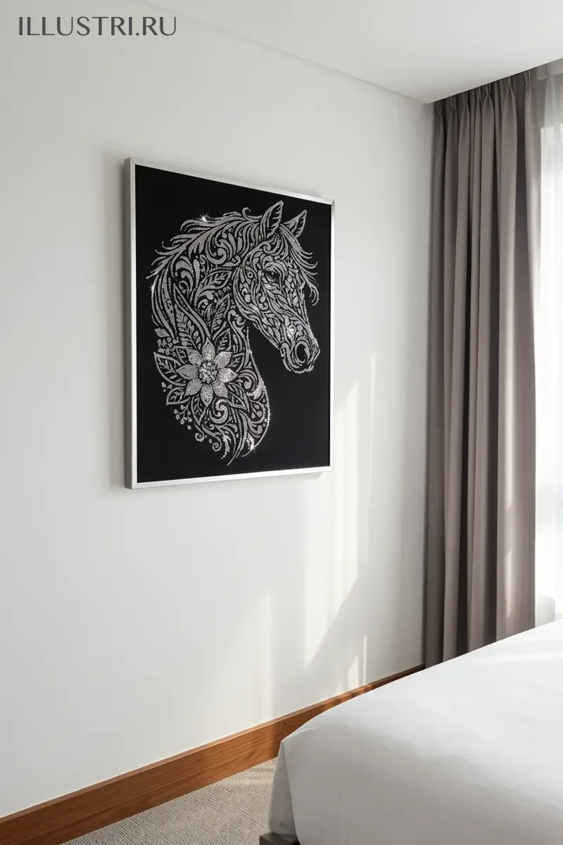 Визуализация Лошадь-мандала