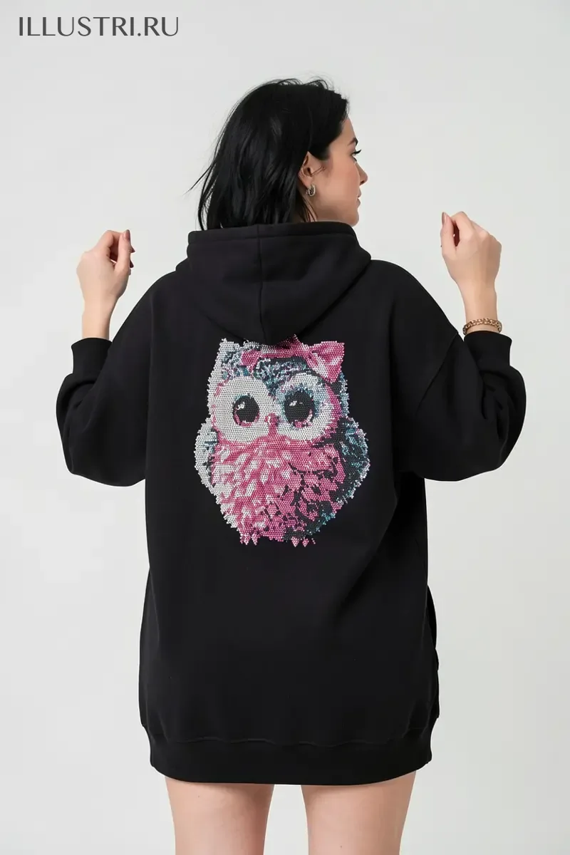 Визуализация Пушистый совенок